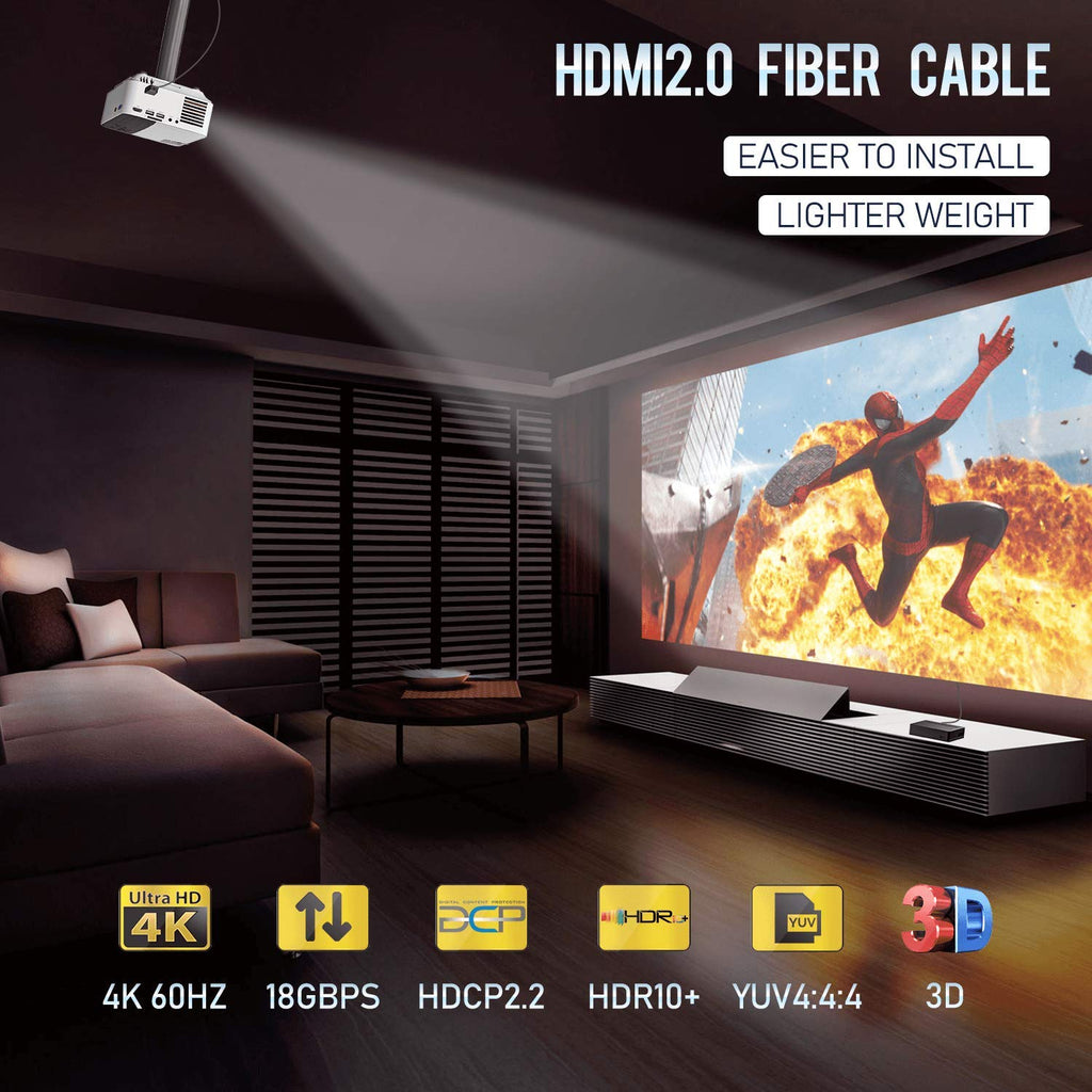 Fiber Optic HDMI Cable 20 Feet 4K60Hz 18Gbps J19774