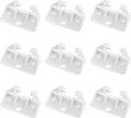 White Plastic Drawer Track Guide 10 Pc F5381