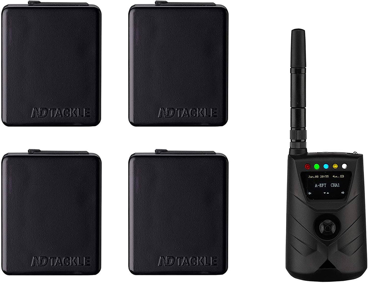 Dongle*4 with S9r Angle Adaptors*4, Battery cover*4 for Carp Fishing U770