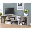 Grey Driftwood 2-Piece L-Shaped Bookcase Set Y14539