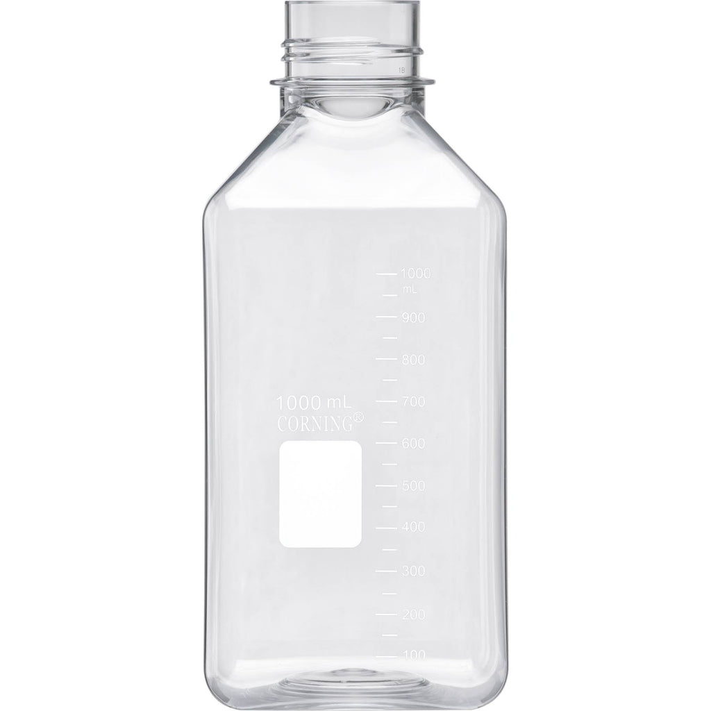 1000ml Square PET Bottle with 45mm Wide Mouth Orange Cap Q373693