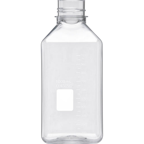 1000ml Square PET Bottle with 45mm Wide Mouth Orange Cap Q373693