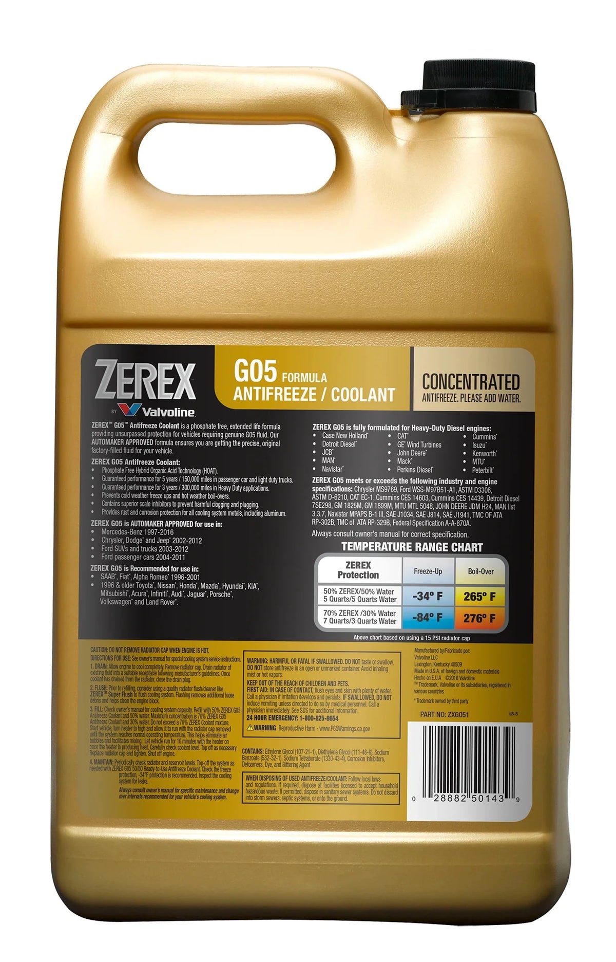 Phosphate Free Antifreeze Coolant Concentrate 1 GA Z781