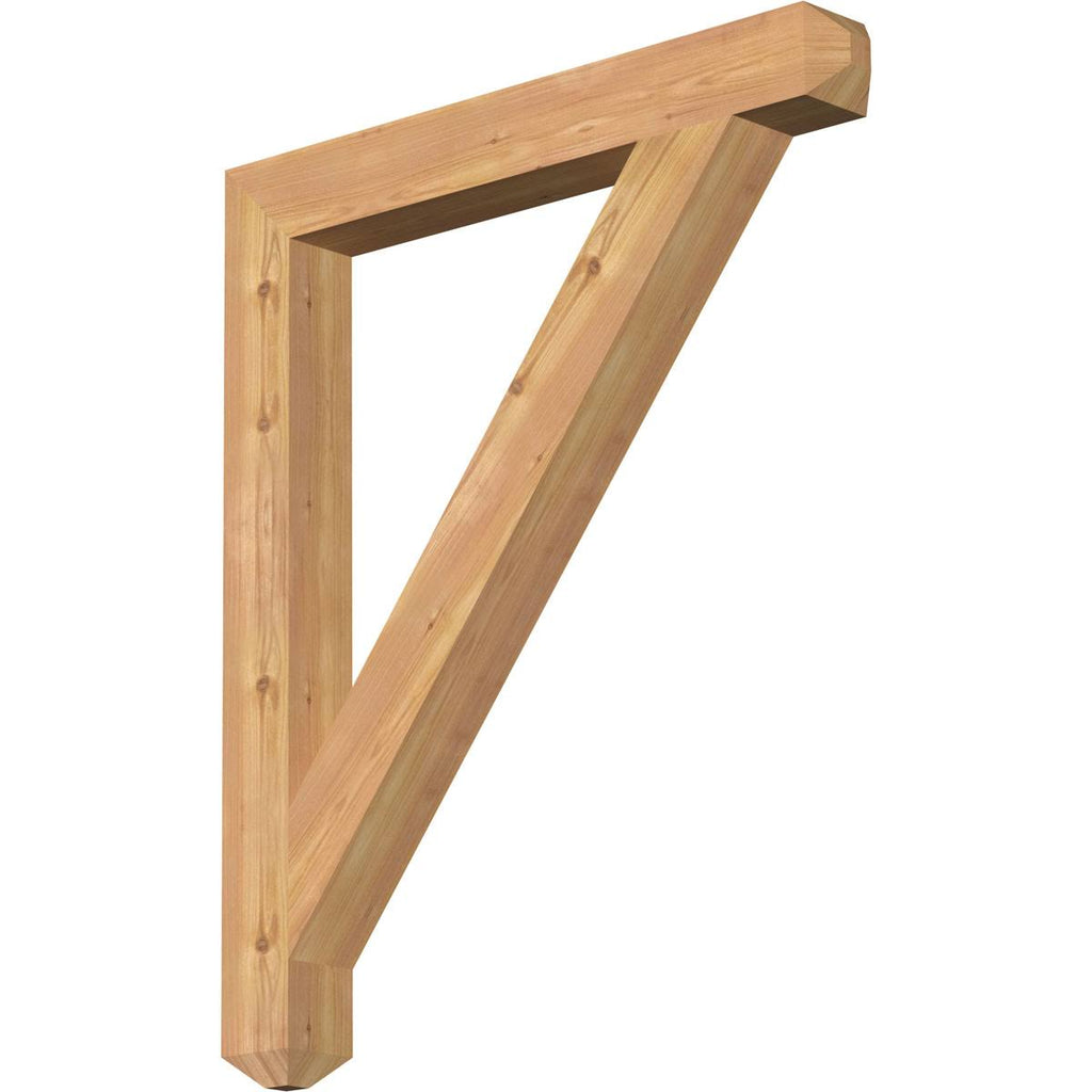 Traditional Craftsman Smooth Bracket, Western Red Cedar P98363
