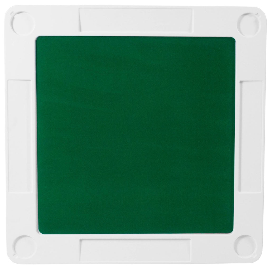 34.5x22 Square 4-Player Folding Card Game Table with Green Felt X6141
