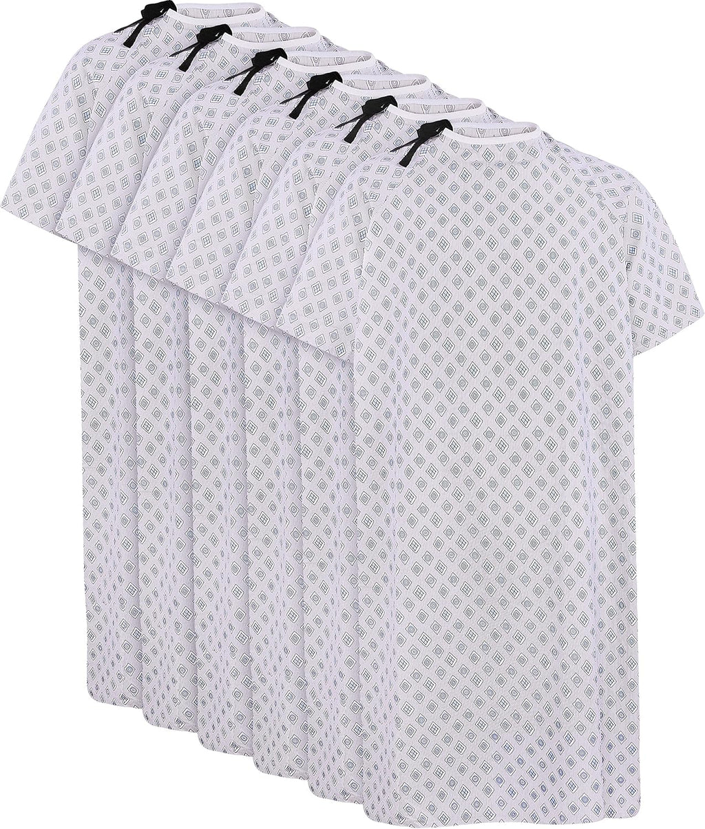 6 Pack Unisex Hospital Gowns with Back Tie L822