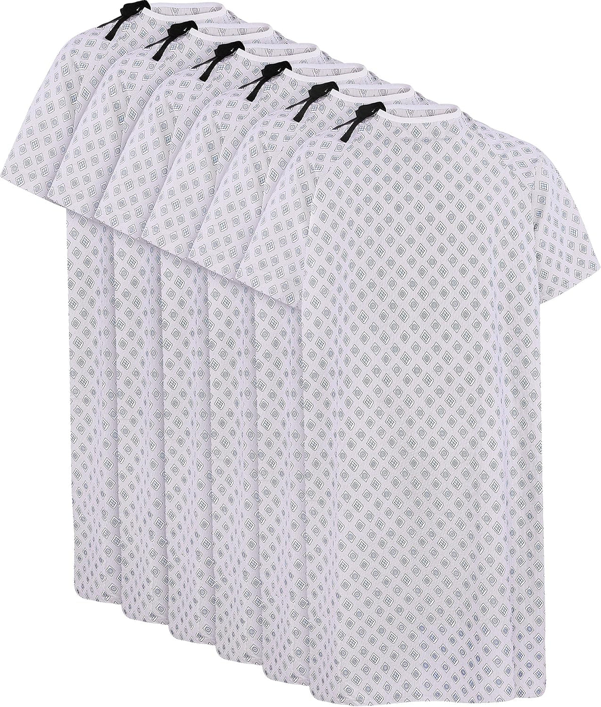 6 Pack Unisex Hospital Gowns with Back Tie L822