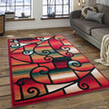 Red 8' x 10' Traditional Rug R713183