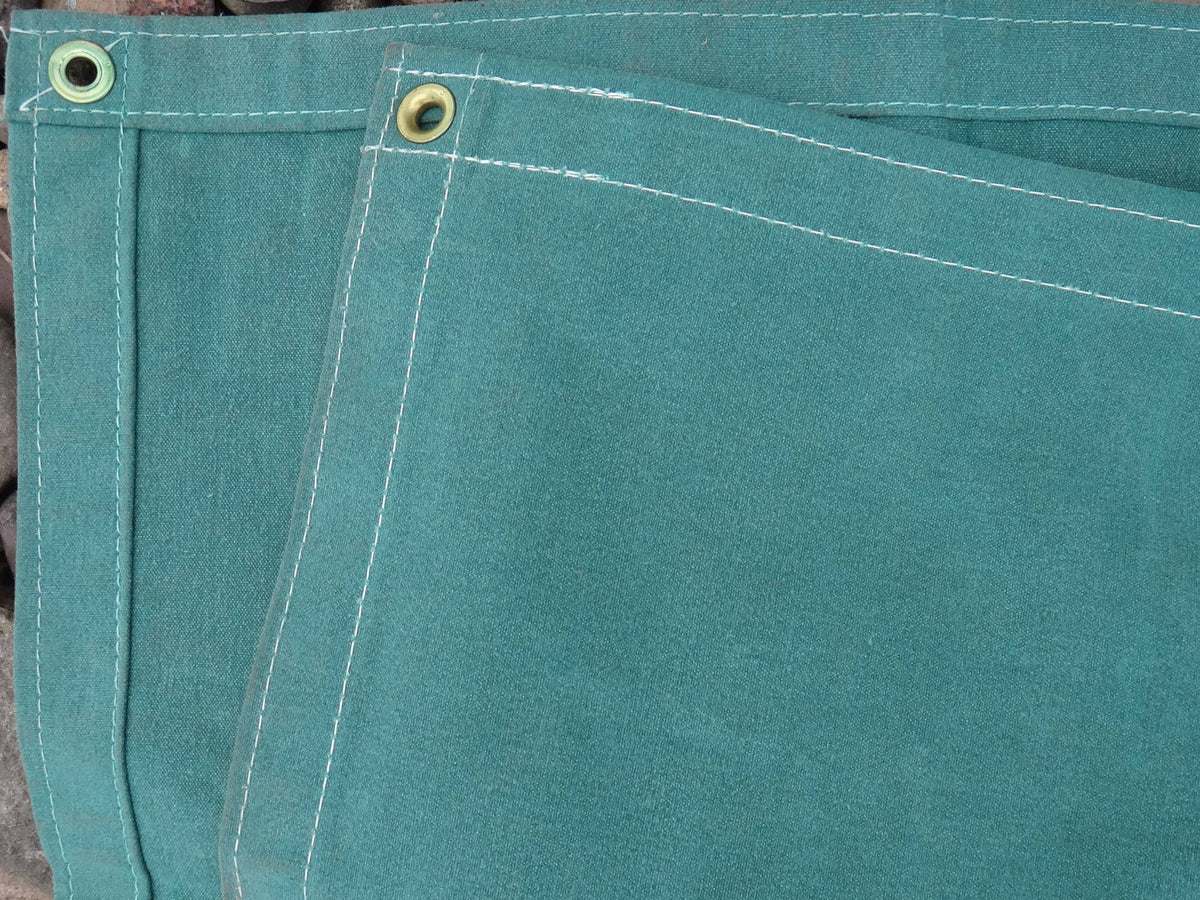24 ft. x 36 ft. Green 15 oz. Canvas Tarp N464074