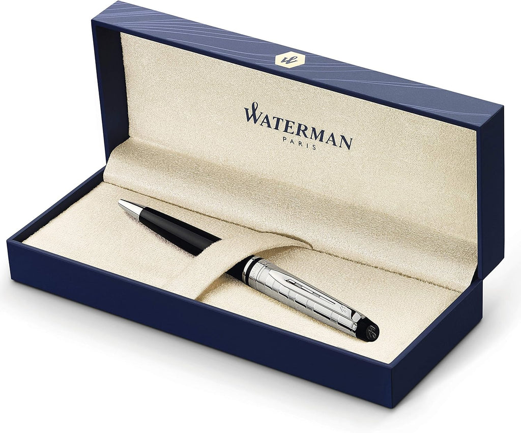 Rollerball Pen, Gloss Black with 23k Gold Trim, Fine Point, Pack of 2 I807604