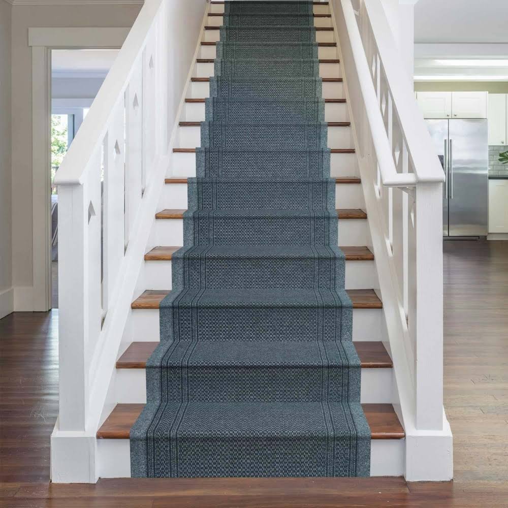 Aztec Gray Stair Carpet Runner I8491