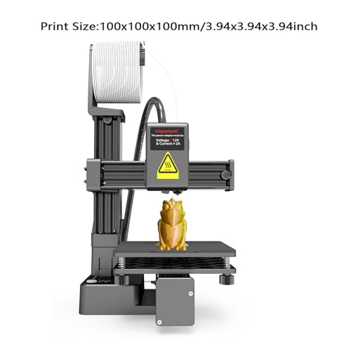 Mini 3D Printer, FDM, Auto Leveling, 230℃ High Temp All Metal Hotend, 4 x 4 x 4in W540
