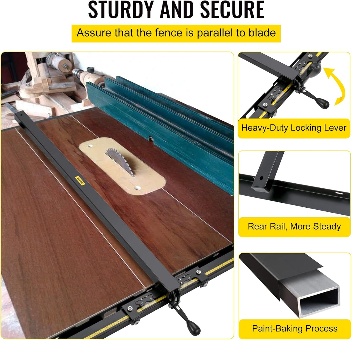 57×57 Table Saw Fence System with Front Guide Bar Z763995
