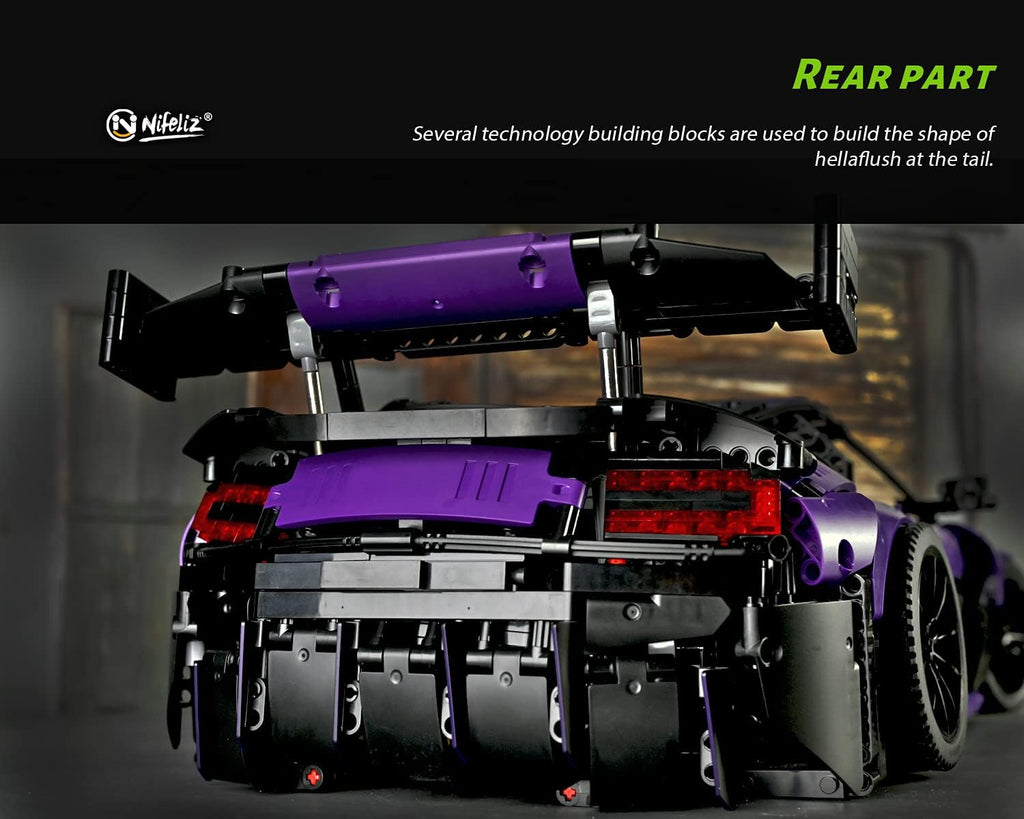 1:8 Scale Sports Car Building Blocks Model (3850 Pcs) T56381