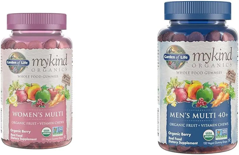 Organic Vegan Non-GMO Gummy Vitamins 120 Count D75860