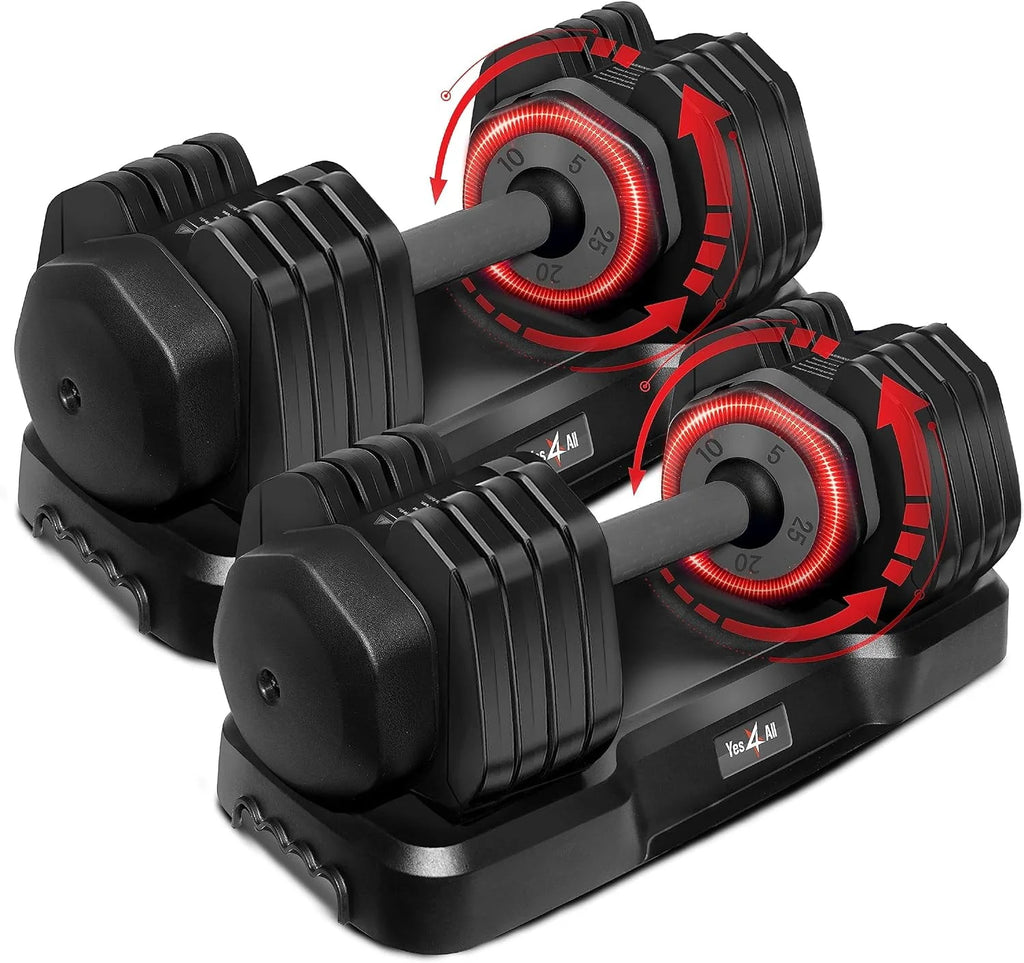 Adjustable Dumbbells 25lb Pair X789