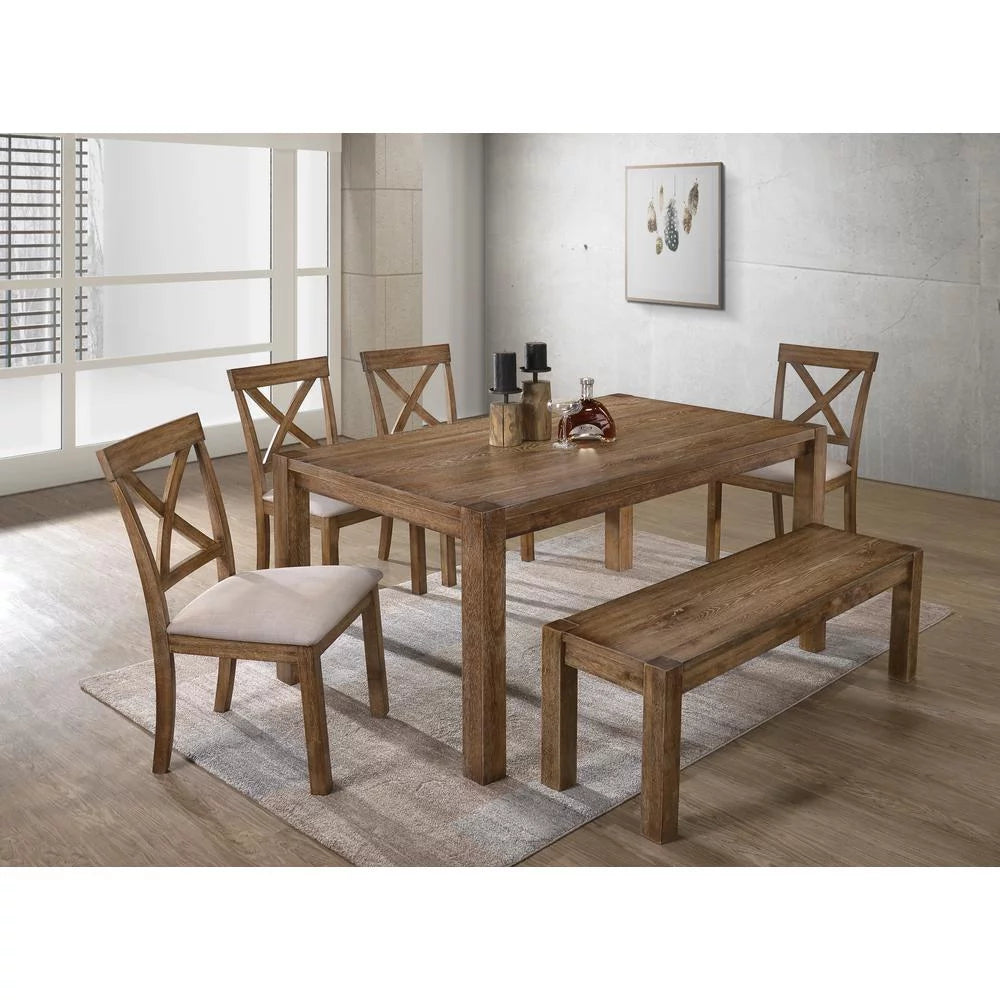 60" Transitional Wood Dining Table H6788