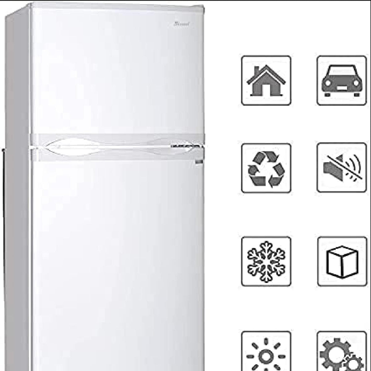 Propane Refrigerator with Freezer 6.1 cu.ft White J8520
