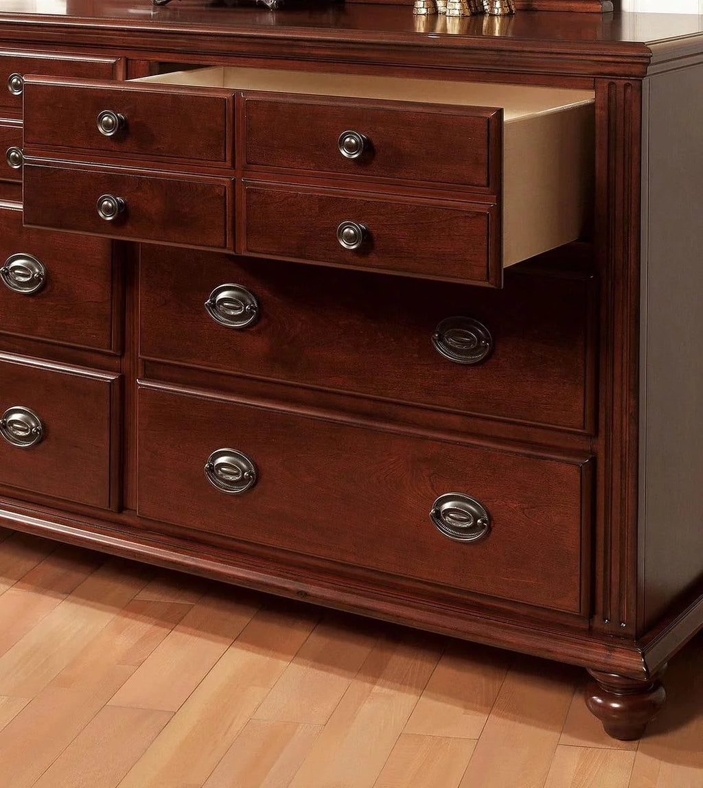 Cherry Solid Wood 5pcs Bedroom Set O484061