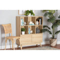 Oak Brown Finished Wood Bookshelf M571