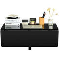 Black Folding Wall-Mounted Drop-Leaf Desk W75763
