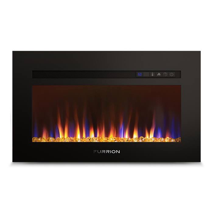 30 inch Black Built-in Electric Fireplace Z520780