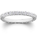 14k White Gold Diamond Eternity Wedding Ring C157