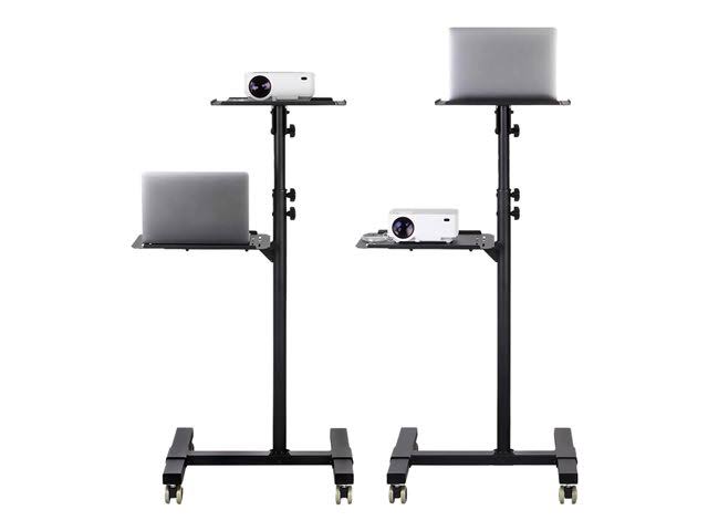 Mobile Projector Stand with Height-Adjustable Cart B765