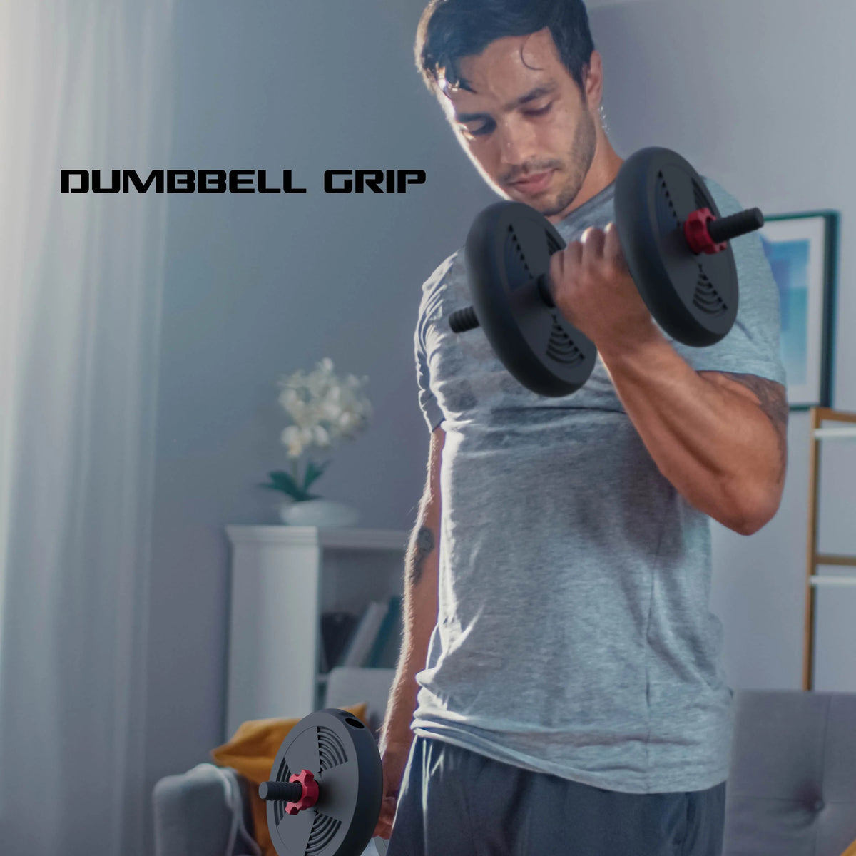 60 lbs Adjustable Dumbbell Barbell and Kettlebell Weight Set R4791