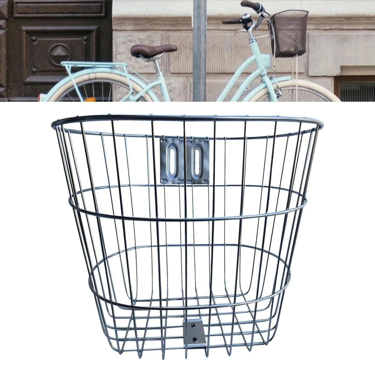 Rust Resistant Metal Bike Basket L855321
