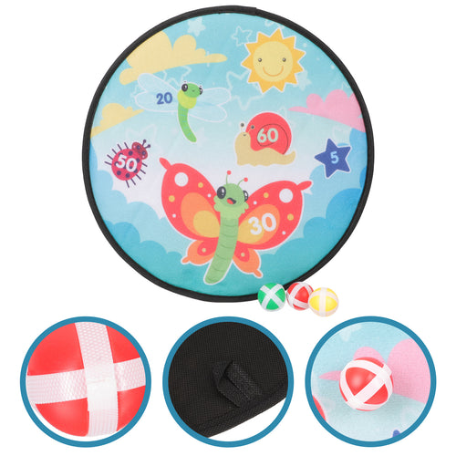 1 Set Kids Dart Board Toy with Sticky Balls L366