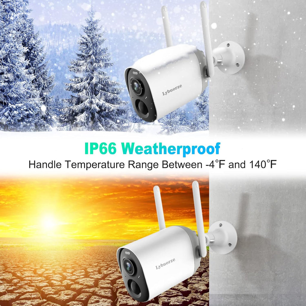 Wireless Outdoor Security Camera with Color Night Vision O868