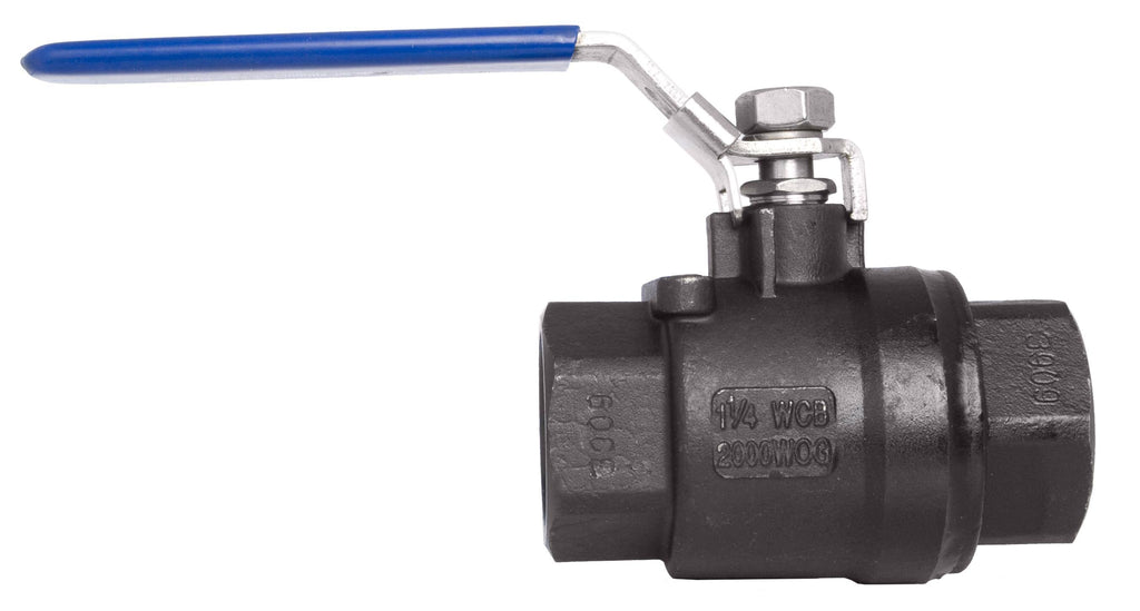 1-1/4 inch Carbon Steel Full Port Ball Valve, 2000PSI FxF NPT H935333