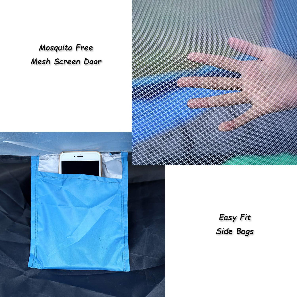 2 Person Pop Up Camping Tent with Carrying Bag L10966