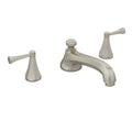 Double Handle Deck Mount Roman Tub Faucet Satin Nickel R18328