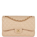 Beige Caviar Double Flap Bag N296629