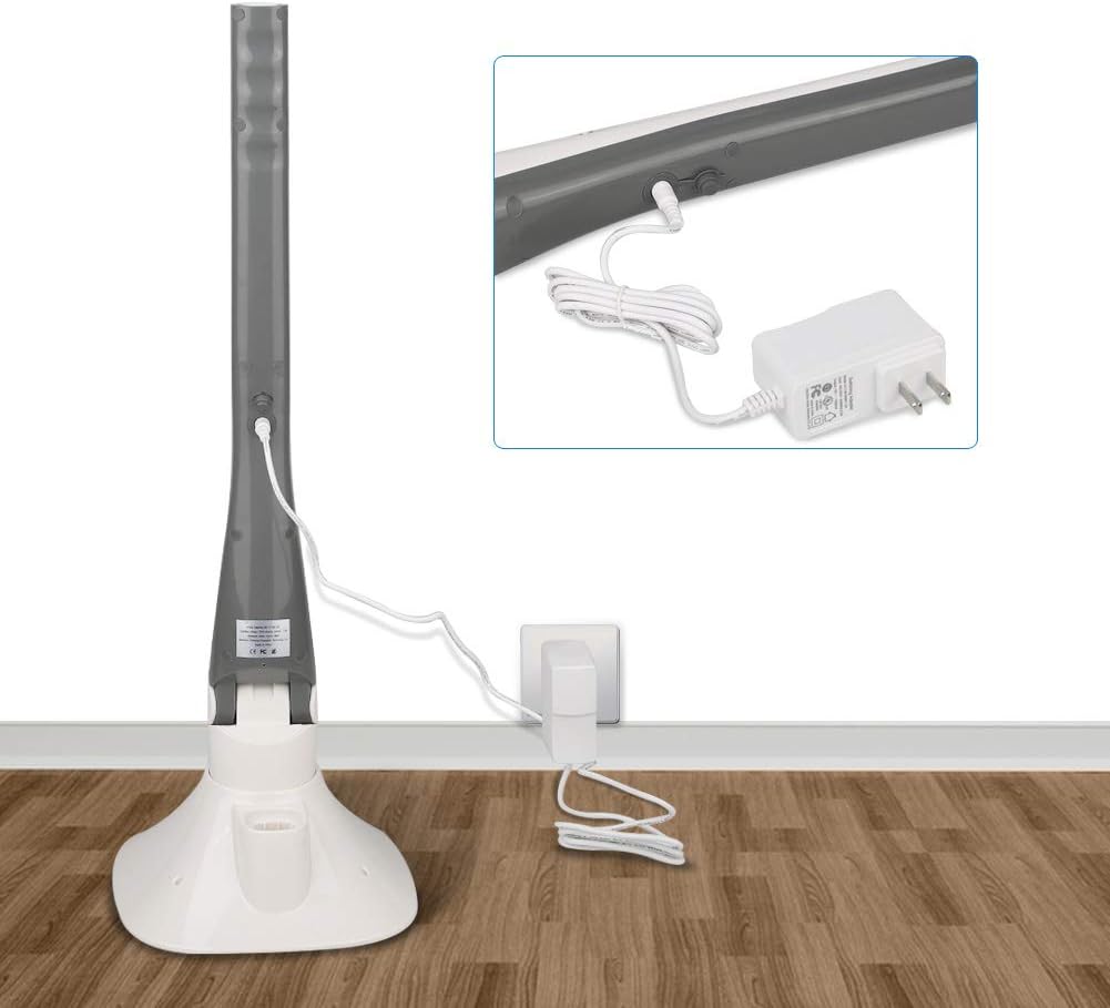 Electric Spin Scrubber with LED Display, Cordless Shower Cleaner with Storage Rack C147