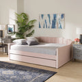 Pink Queen Daybed with Trundle W364