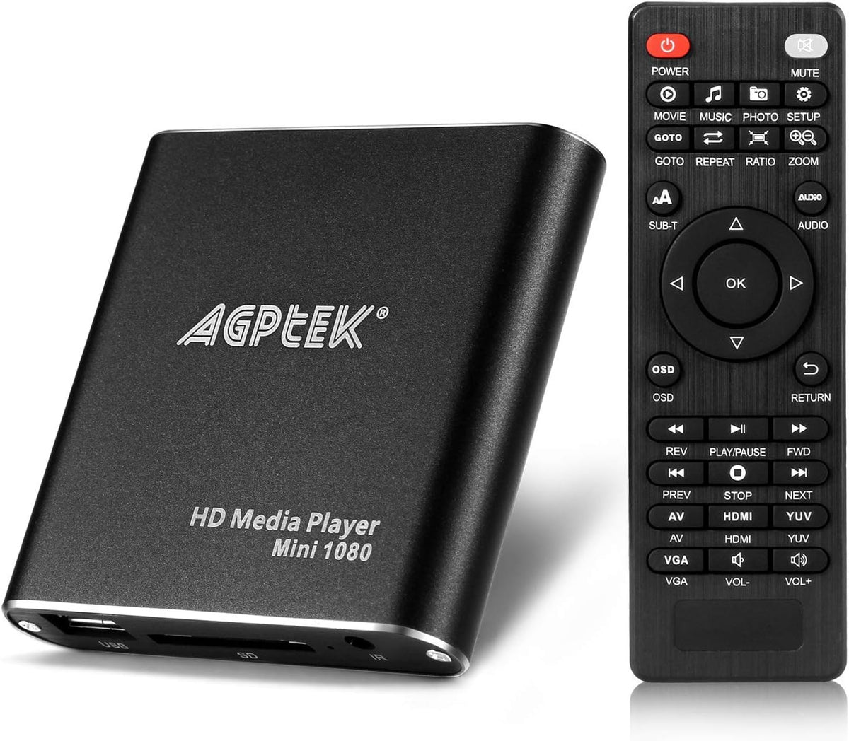 HDMI Media Player, 1080p Full-HD, USB Flash Drive and SD Card O21738