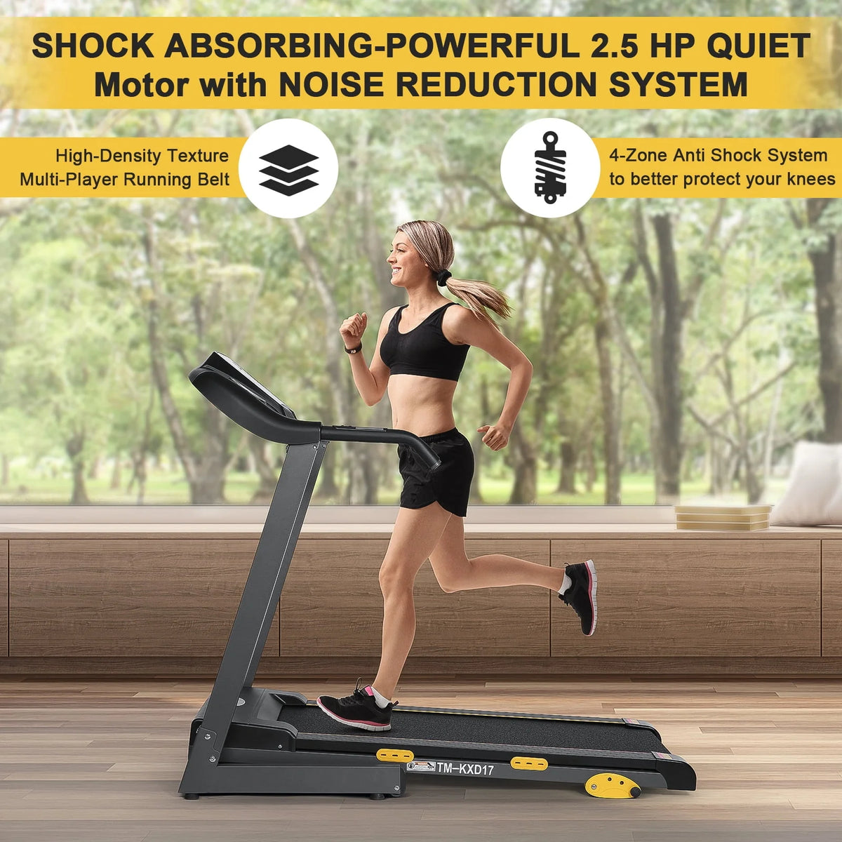Incline Electric Treadmill 220lbs Max B11525