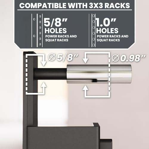 J-Hooks for Power and Squat Racks, 2x2, 2x3 and 3x3, Sold in Pairs J5024