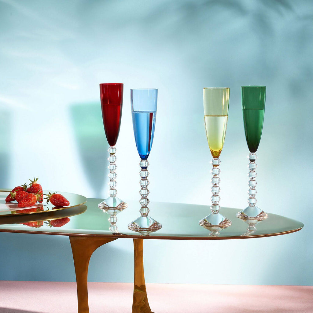 Blue Crystal Flute Set of 2 W193337