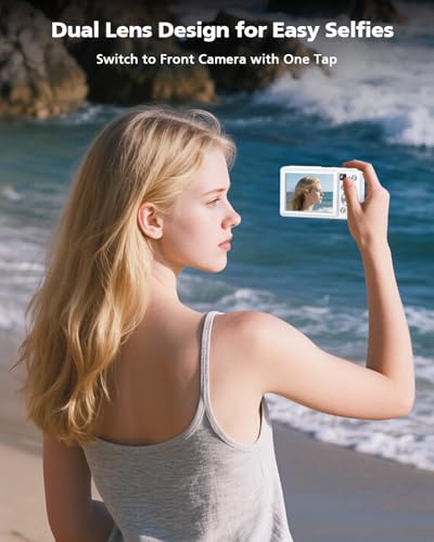 64MP Autofocus Compact Digital Camera with 32GB Card (White) R109213