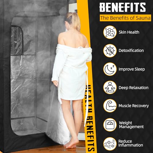Navy Blue Portable Steam Sauna with Chair P28201