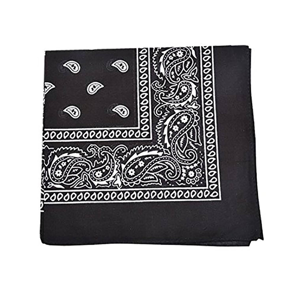 96 Pack 100% Polyester Paisley Bandanas (Hot Pink) R4398
