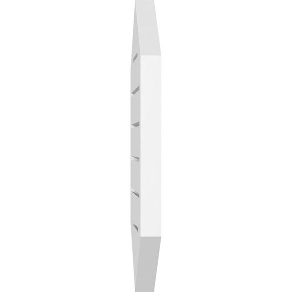 38x22W x 38x22H Vertical Peaked Surface Mount PVC Gable Vent W388