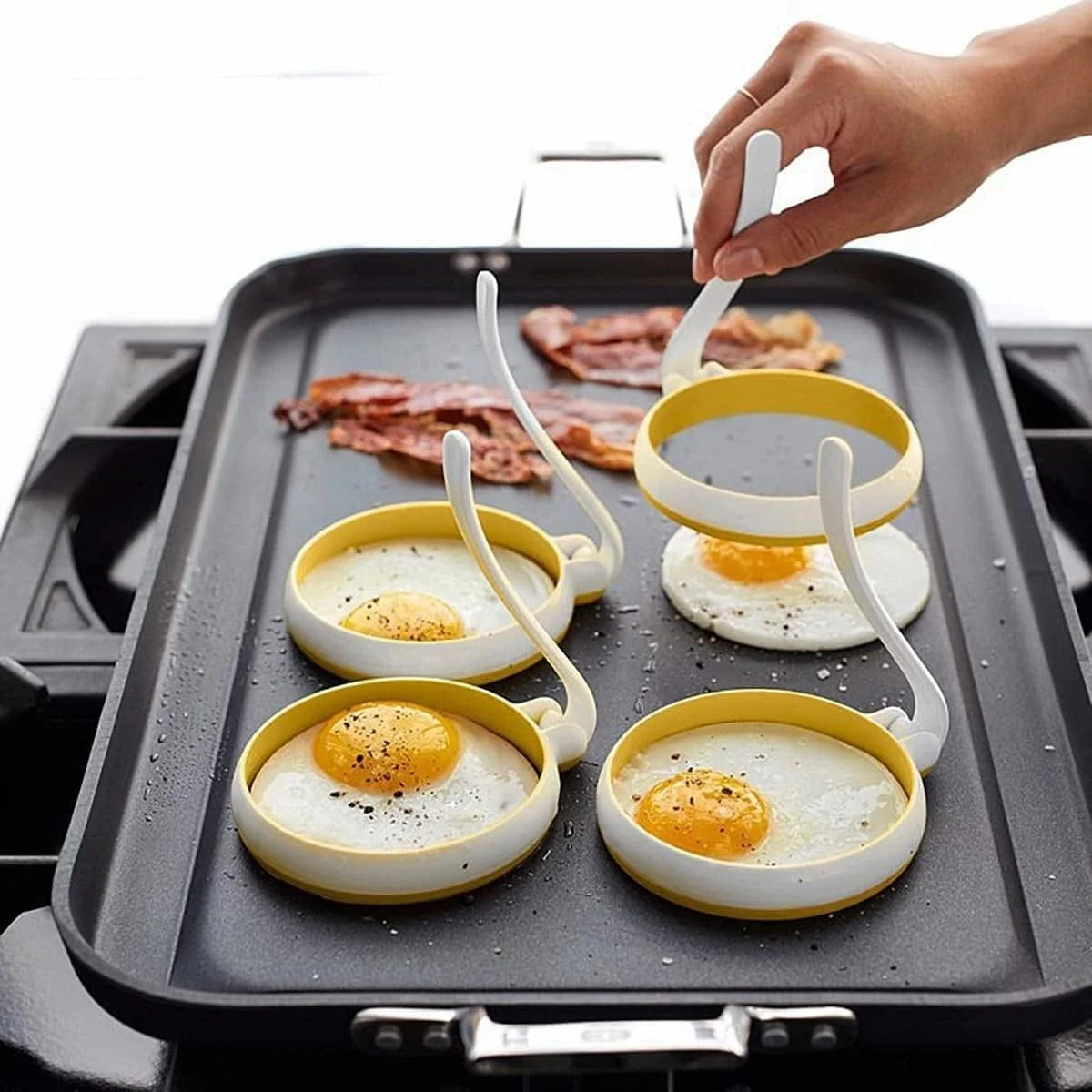 Non Stick Silicone Egg Rings K3849