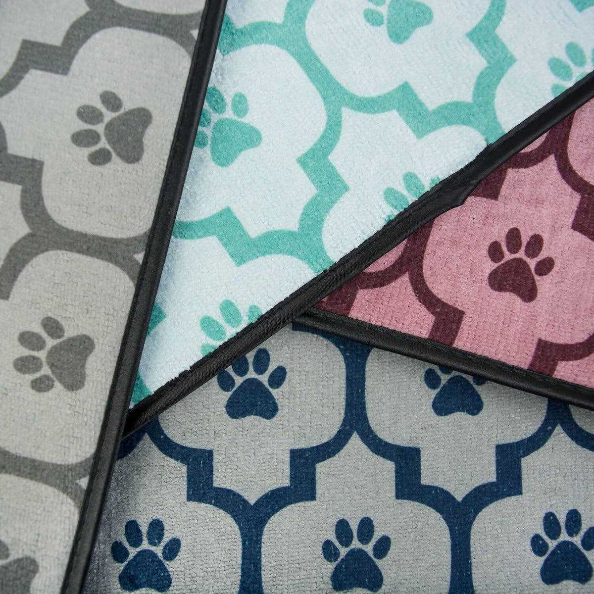 Off White Lattice Paw Pet Mat U802618
