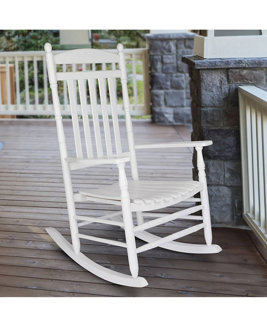 White Porch Rocker O4196