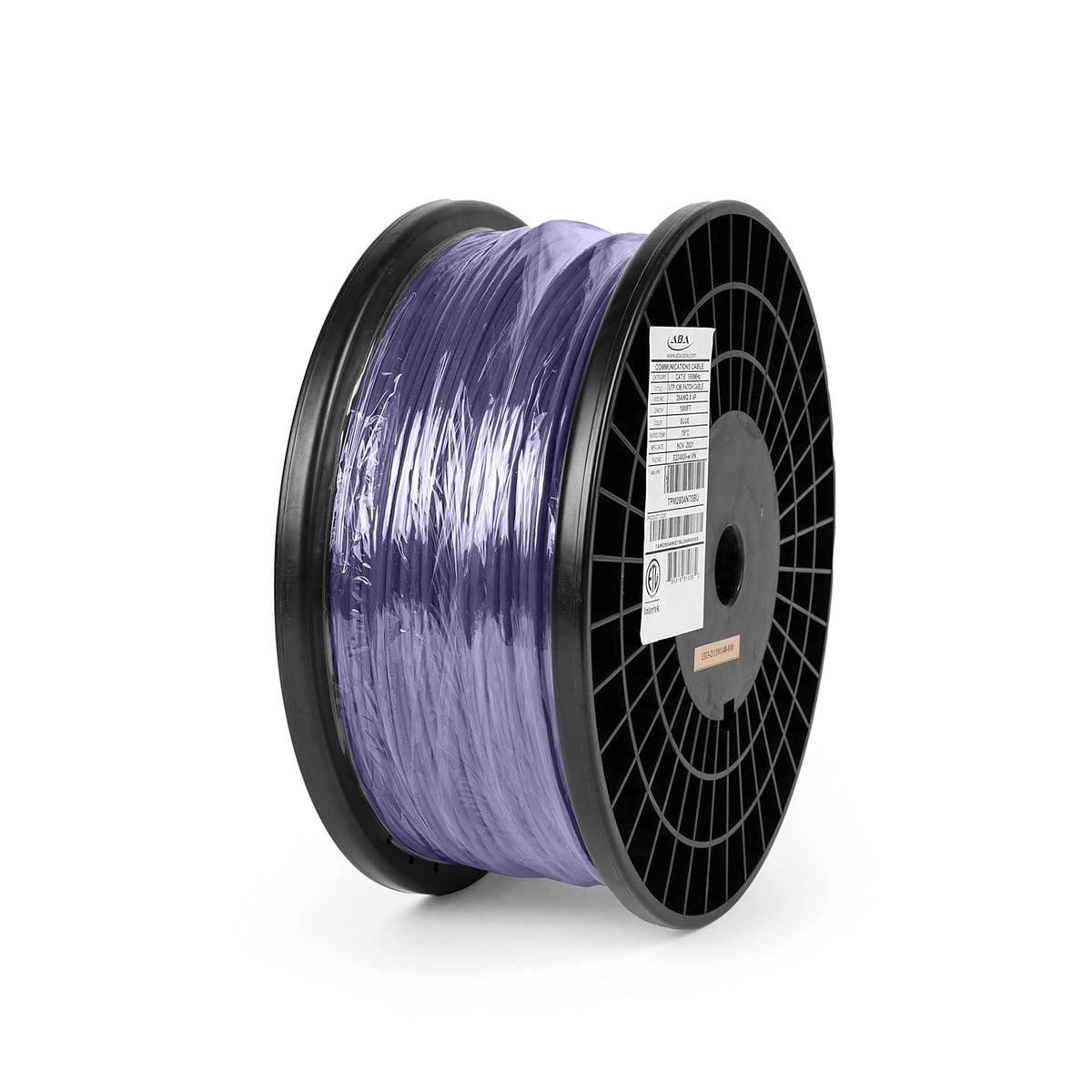White Ultra Slim Cat6 Ethernet Cable 1000ft Unshielded Twisted Pair Pure Stranded Copper F9085
